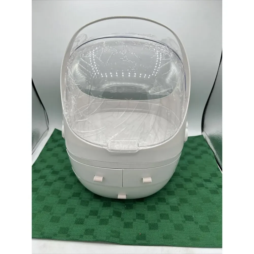 Multi-functional Cosmetic Storage Box, Dustproof Cosmetics Storage Box 3 Drawers